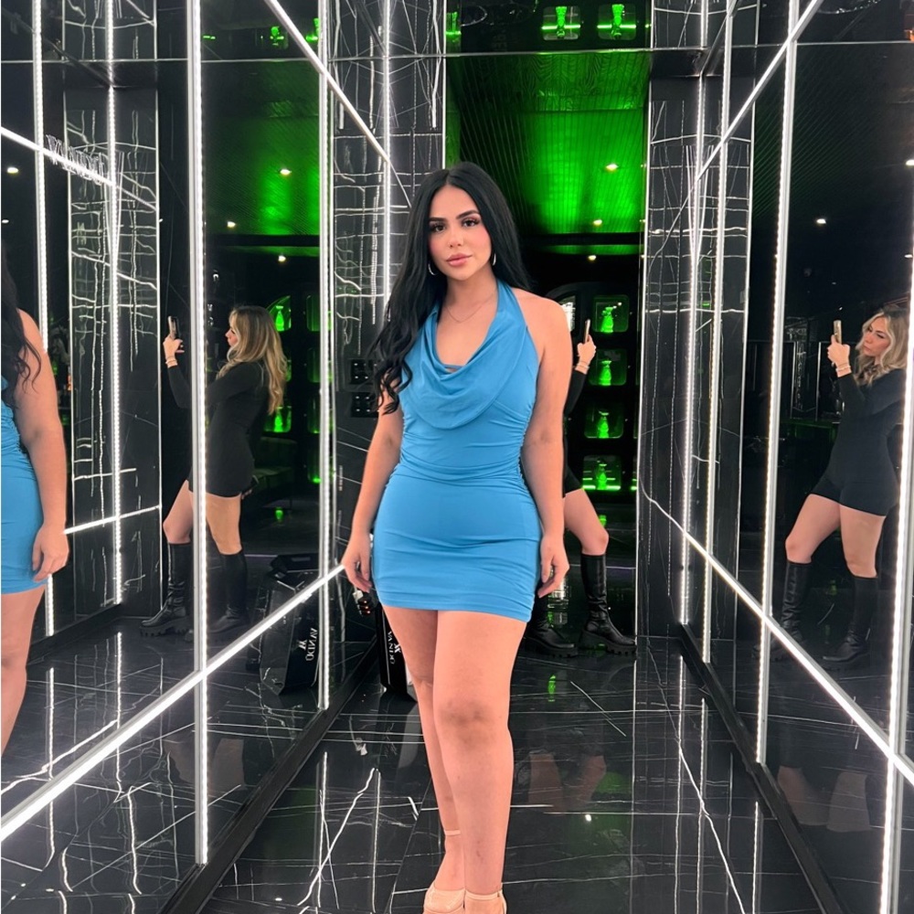 Blue finesse dress
